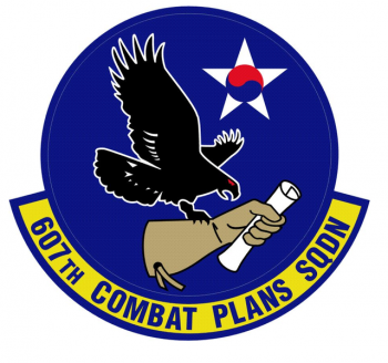 Coat of arms (crest) of the 607th Combat Plans Squadron, US Air Force