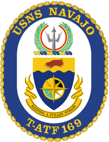 Coat of arms (crest) of the Fleet Ocean Tug USNS Navajo (T-ATF-169)