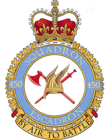 Coat of arms (crest) of No 450 Squadron, Royal Canadian Air Force