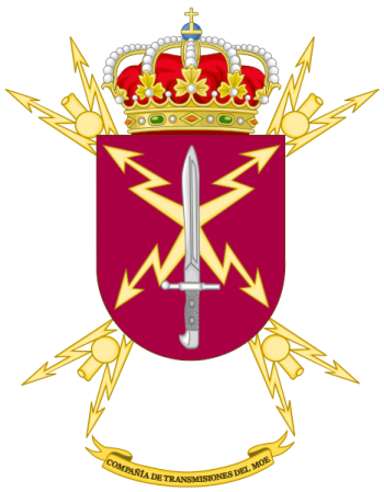 Coat of arms (crest) of the Special Operations Command Signal Company, Spanish Army
