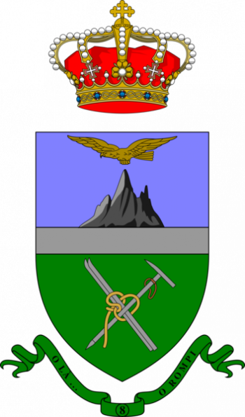 Coat of arms (crest) of 8th Alpini Regiment, Italian Army