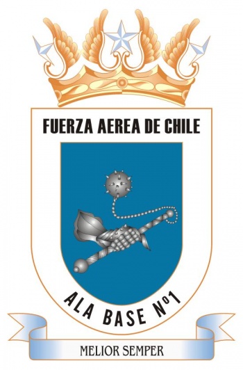 Coat of arms (crest) of the Ala Base 1 of the Air Force of Chile