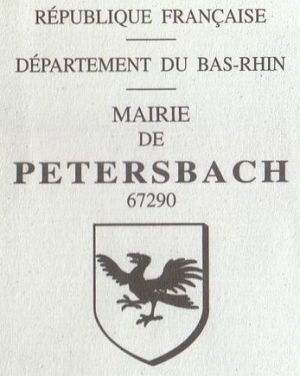 Blason de Petersbach/Coat of arms (crest) of {{PAGENAME