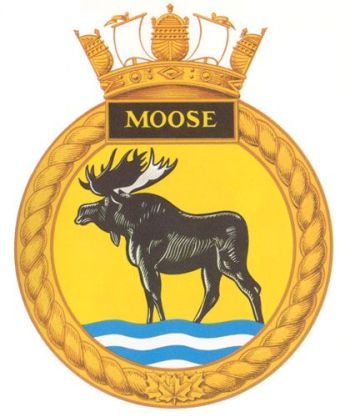 Coat of arms (crest) of the HMCS Moose, Royal Canadian Navy