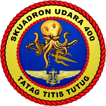 Coat of arms (crest) of the Air Squadron 400, Indonesian Navy