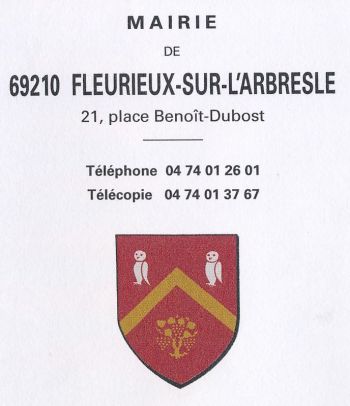 Blason de Fleurieux-sur-l'Arbresle/Coat of arms (crest) of {{PAGENAME