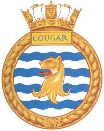 Coat of arms (crest) of the HMCS Cougar, Royal Canadian Navy
