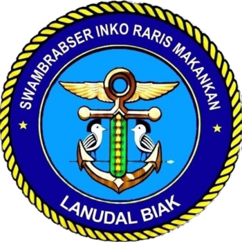 Coat of arms (crest) of the Aviation Unit Biak, Indonesian Navy