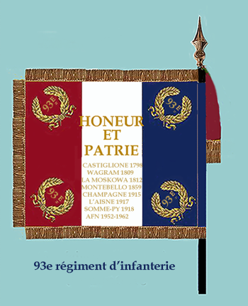 Coat of arms (crest) of 93rd Infantry Regiment, French Army