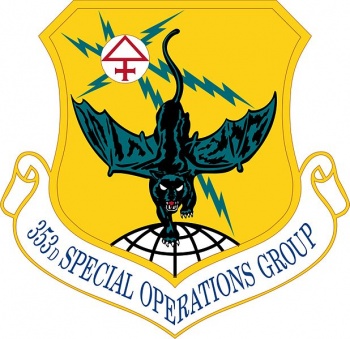Coat of arms (crest) of the 353rd Special Operations Group, US Air Force
