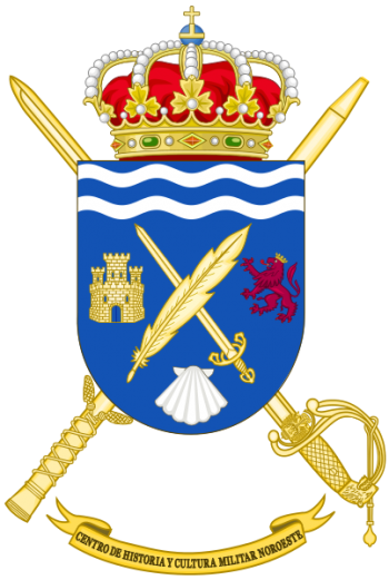 Coat of arms (crest) of the Military History and Culture Center Northwest, Spanish Army