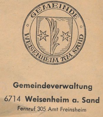 Wappen von Weisenheim am Sand