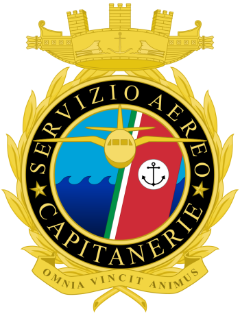 Coat of arms (crest) of the Coast Guard Air Service, Italian Navy