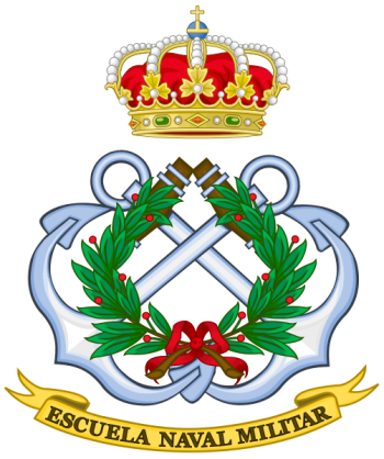 Coat of arms (crest) of the Naval Military School, Spanish Navy