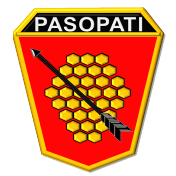 Coat of arms (crest) of the 9th Field Artillery Battalion, Indonesian Army