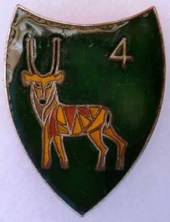 Coat of arms (crest) of the 4th Regiment, Army of Senegal