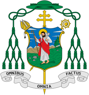 Arms (crest) of Tiberio de Jesús Salazar y Herrera