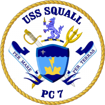 Coat of arms (crest) of the Coastal Patrol Ship USS Squall (PC-7)