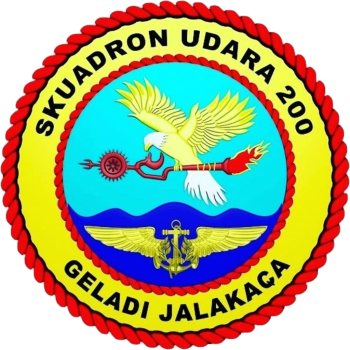 Coat of arms (crest) of the Air Squadron 200, Indonesian Navy
