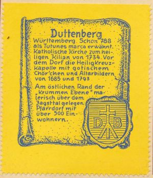 Wappen von Duttenberg/Coat of arms (crest) of Duttenberg