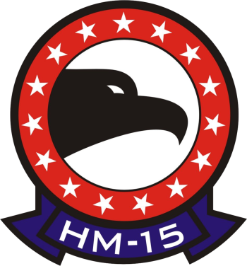 Coat of arms (crest) of the HM-15 Blackhawks, US Navy