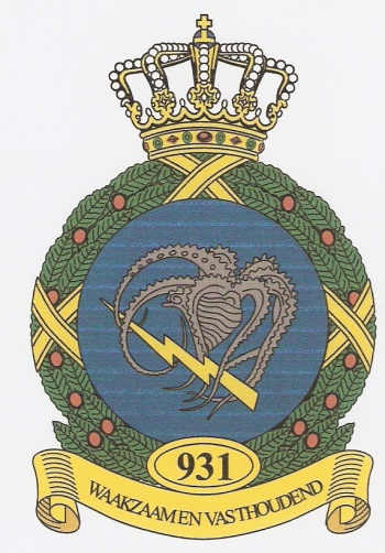 Coat of arms (crest) of the 931st Squadron, Netherlands Air Force