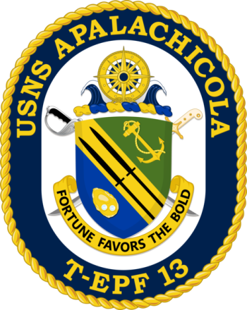 Coat of arms (crest) of the Expeditionary Fast Transport USNS Apalachicola (T-EPF 13)
