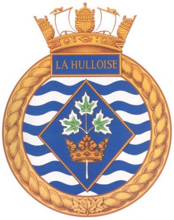 Coat of arms (crest) of the HMCS La Hulloise, Royal Canadian Navy