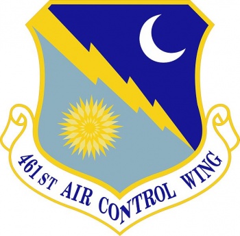 Coat of arms (crest) of 461st Air Control Wing, US Air Force