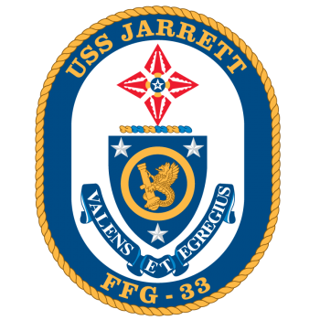 Coat of arms (crest) of the Frigate USS Jarret (FFG-33)