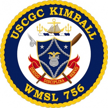 Coat of arms (crest) of the USCGC Kimball (WMSL-756)