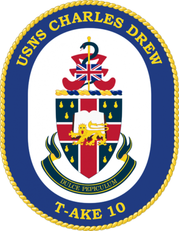 Coat of arms (crest) of the Dry Cargo Ship USNS Charles Drew (T-AKE-10)