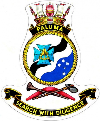 Coat of arms (crest) of the HMAS Paluma, Royal Australian Navy