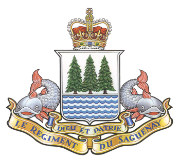 Coat of arms (crest) of Le Régiment du Saguenay, Canadian Army