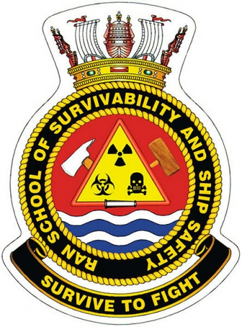 Coat of arms (crest) of the Royal Australian Navy School of Survivability and Ship Safety