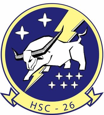 Coat of arms (crest) of the HSC-26 Chargers, US Navy