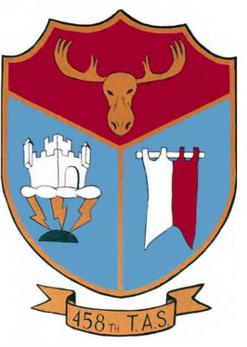 Coat of arms (crest) of the 458th Tactical Airlift Squadron, US Air Force