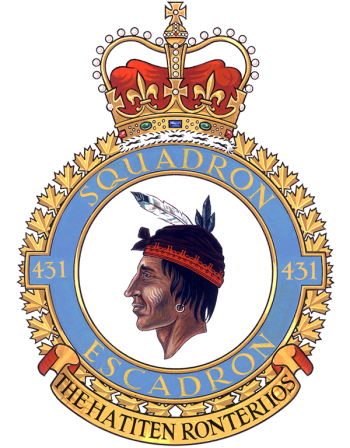 Coat of arms (crest) of No 431 Squadron, Royal Canadian Air Force