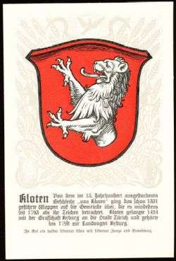 Wappen von/Blason de Kloten