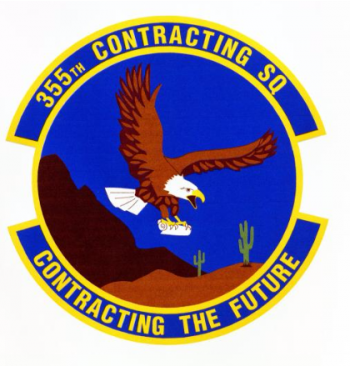 Coat of arms (crest) of the 355th Contracting Squadron, US Air Force