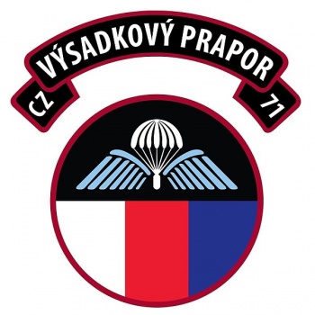 Coat of arms (crest) of the 43rd Parachute Battalion, Czech Army