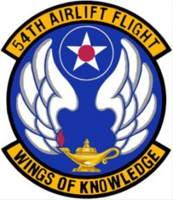 Coat of arms (crest) of the 54th Airlift Flight, US Air Force