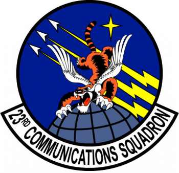 Coat of arms (crest) of the 23rd Communications Squadron, US Air Force