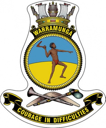 Coat of arms (crest) of the HMAS Warramunga, Royal Australian Navy