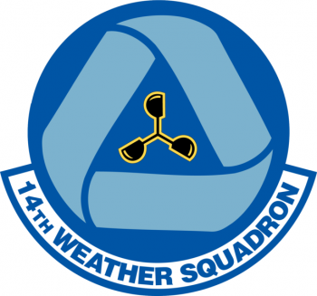 Coat of arms (crest) of the 14th Weather Squadron, US Air Force