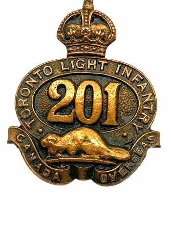 Coat of arms (crest) of the 201st (Toronto Light Infantry) Battalion, CEF