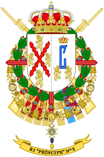 Coat of arms (crest) of the Infantry Regiment Principe No 3, Spanish Army