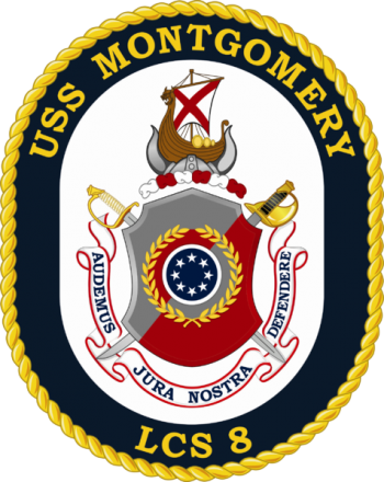 Coat of arms (crest) of the Littoral Combat Ship USS Montgomery (LCS-8)