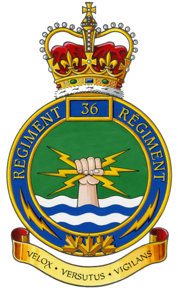 Coat of arms (crest) of the 36 Signal Regiment, Canadian Army