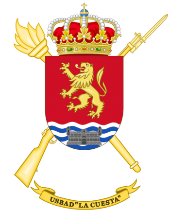 Coat of arms (crest) of the Discontinuous Base Services Unit La Cuesta, Spanish Army